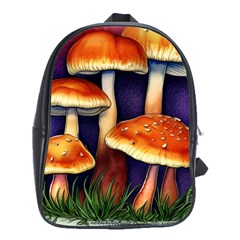 Nature s Woodsy Mushrooms School Bag (xl) by GardenOfOphir