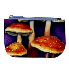 Nature s Woodsy Mushrooms Large Coin Purse by GardenOfOphir