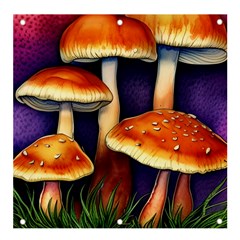 Nature s Woodsy Mushrooms Banner And Sign 4  X 4  by GardenOfOphir