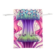 Foresty Mushrooms Lightweight Drawstring Pouch (m) by GardenOfOphir