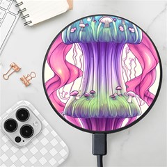 Foresty Mushrooms Wireless Fast Charger(black) by GardenOfOphir