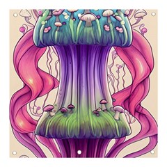 Foresty Mushrooms Banner And Sign 3  X 3  by GardenOfOphir