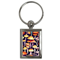 Forestcore Mushroom Key Chain (rectangle) by GardenOfOphir