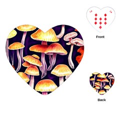 Forestcore Mushroom Playing Cards Single Design (heart) by GardenOfOphir