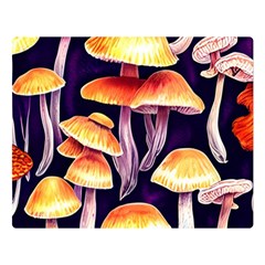 Forestcore Mushroom Premium Plush Fleece Blanket (large) by GardenOfOphir