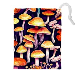 Forestcore Mushroom Drawstring Pouch (4xl) by GardenOfOphir