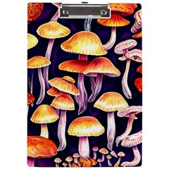 Forestcore Mushroom A4 Acrylic Clipboard by GardenOfOphir