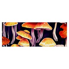 Forestcore Mushroom Banner And Sign 8  X 3  by GardenOfOphir