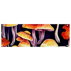 Forestcore Mushroom Banner And Sign 9  X 3  by GardenOfOphir