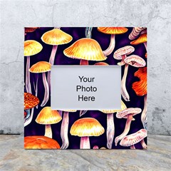 Forestcore Mushroom White Box Photo Frame 4  X 6  by GardenOfOphir