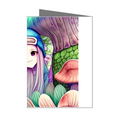 Fantasy Mushrooms Mini Greeting Cards (pkg Of 8) by GardenOfOphir