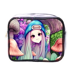 Fantasy Mushrooms Mini Toiletries Bag (one Side) by GardenOfOphir