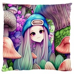 Fantasy Mushrooms Standard Premium Plush Fleece Cushion Case (two Sides) by GardenOfOphir