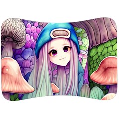 Fantasy Mushrooms Velour Seat Head Rest Cushion by GardenOfOphir