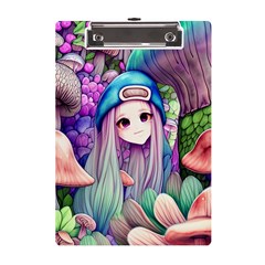 Fantasy Mushrooms A5 Acrylic Clipboard by GardenOfOphir