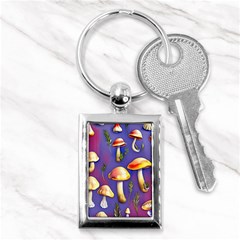 Farmcore Mushrooms Key Chain (rectangle) by GardenOfOphir