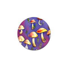 Farmcore Mushrooms Golf Ball Marker by GardenOfOphir