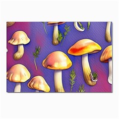 Farmcore Mushrooms Postcard 4 x 6  (pkg Of 10) by GardenOfOphir