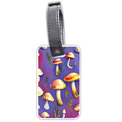 Farmcore Mushrooms Luggage Tag (one Side) by GardenOfOphir