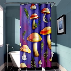 Farmcore Mushrooms Shower Curtain 36  X 72  (stall)  by GardenOfOphir