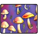 Farmcore Mushrooms Fleece Blanket (Medium) 58.8 x47.4  Blanket Front