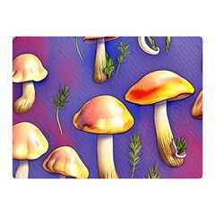 Farmcore Mushrooms Premium Plush Fleece Blanket (mini) by GardenOfOphir