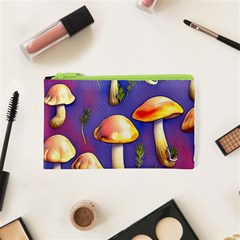 Farmcore Mushrooms Cosmetic Bag (xs) by GardenOfOphir