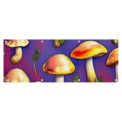 Farmcore Mushrooms Banner And Sign 8  X 3  by GardenOfOphir