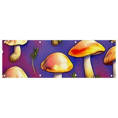 Farmcore Mushrooms Banner And Sign 9  X 3  by GardenOfOphir