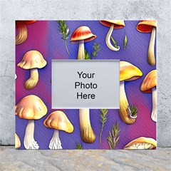 Farmcore Mushrooms White Wall Photo Frame 5  X 7  by GardenOfOphir