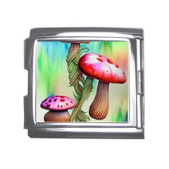 Warm Mushroom Forest Mega Link Italian Charm (18mm) by GardenOfOphir