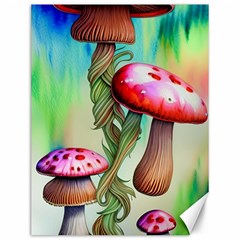 Warm Mushroom Forest Canvas 12  X 16  by GardenOfOphir