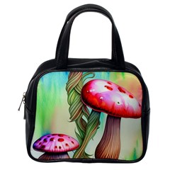 Warm Mushroom Forest Classic Handbag (one Side) by GardenOfOphir