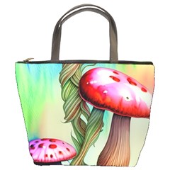 Warm Mushroom Forest Bucket Bag by GardenOfOphir