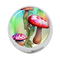 Warm Mushroom Forest 4-port Usb Hub (one Side) by GardenOfOphir