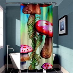 Warm Mushroom Forest Shower Curtain 36  X 72  (stall)  by GardenOfOphir