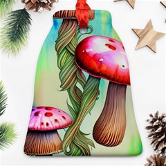 Warm Mushroom Forest Bell Ornament (two Sides) by GardenOfOphir