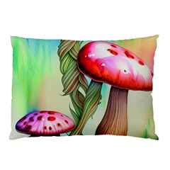 Warm Mushroom Forest Pillow Case (two Sides) by GardenOfOphir