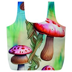 Warm Mushroom Forest Full Print Recycle Bag (xl) by GardenOfOphir