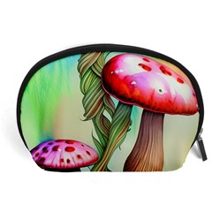 Warm Mushroom Forest Accessory Pouch (large) by GardenOfOphir