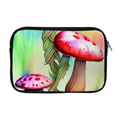 Warm Mushroom Forest Apple Macbook Pro 17  Zipper Case by GardenOfOphir