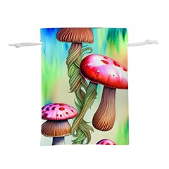 Warm Mushroom Forest Lightweight Drawstring Pouch (m) by GardenOfOphir