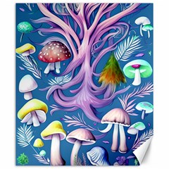 Mushroom Forest Nature Fairy Boho Canvas 20  X 24  by GardenOfOphir