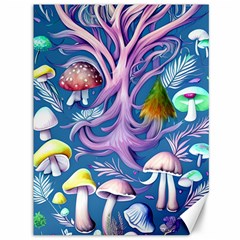 Mushroom Forest Nature Fairy Boho Canvas 36  X 48  by GardenOfOphir