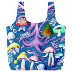 Mushroom Forest Nature Fairy Boho Full Print Recycle Bag (xl) by GardenOfOphir