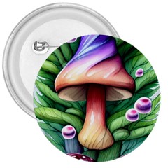 Tiny Mushroom Forest Antique 3  Buttons by GardenOfOphir