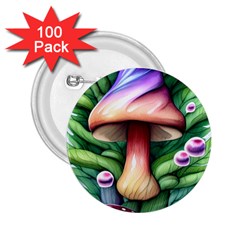 Tiny Mushroom Forest Antique 2 25  Buttons (100 Pack)  by GardenOfOphir