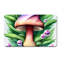 Tiny Mushroom Forest Antique Magnet (rectangular) by GardenOfOphir