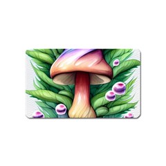 Tiny Mushroom Forest Antique Magnet (name Card) by GardenOfOphir