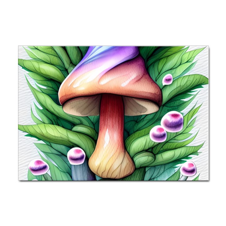 Tiny Mushroom Forest Antique Sticker A4 (100 pack)